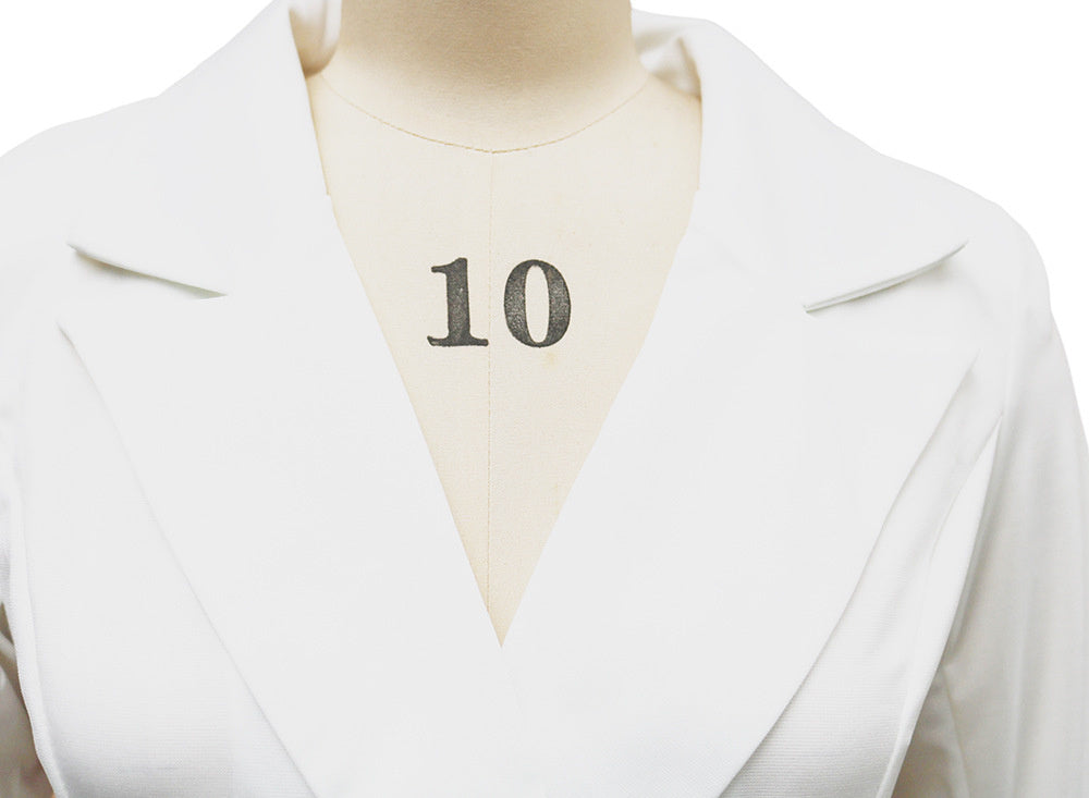 Double-breasted Blazer Dress Fashion Slim-fitting Hip-wrapped Lapel Long-sleeved Dresses Office Commuting Long Jacket Outwear For Women's Clothing