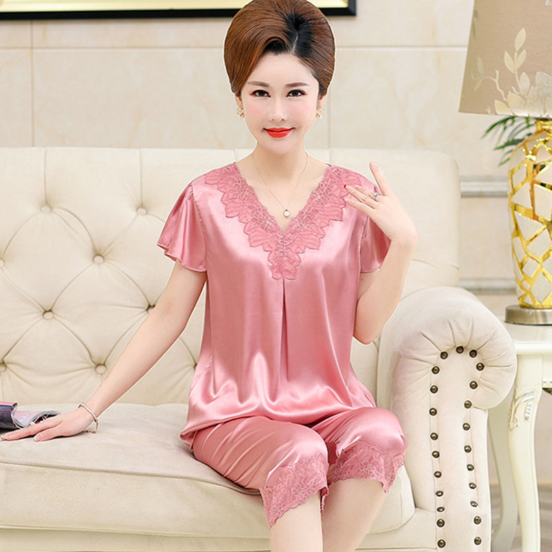 Silk silk spring and autumn home clothes