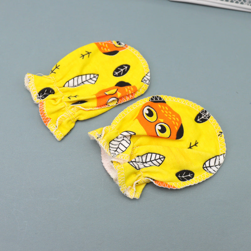 Newborn Anti-scratch Face Cotton Protective Gloves
