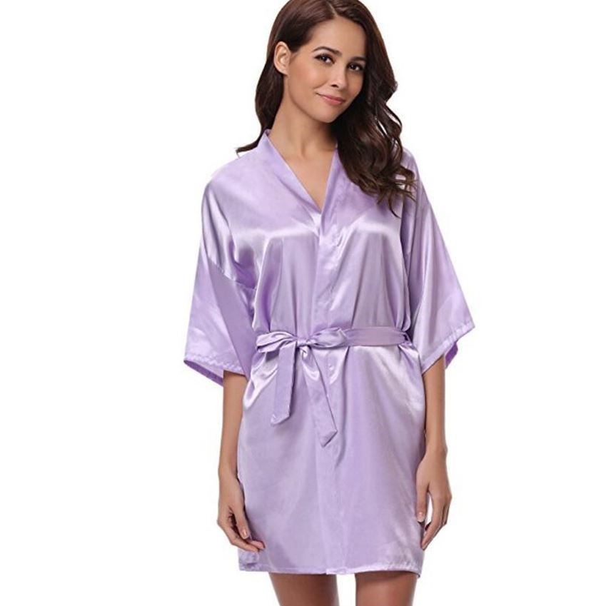 Silk Kimono Robe Bathrobe Women Silk Bridesmaid Robes