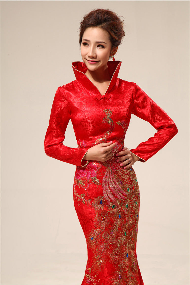 New wedding dress bride wedding cheongsam