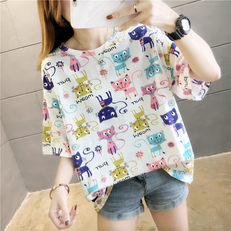 Retro Hong Kong Style Blouse With Short Sleeves