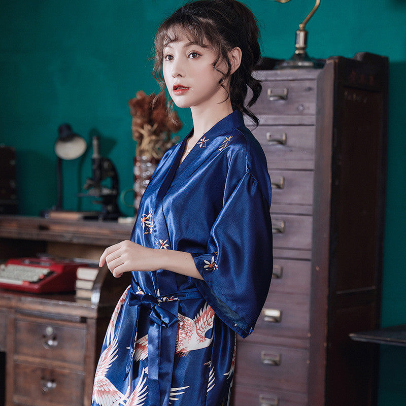 Two-piece Silk Pajamas Ice Silk Pajamas