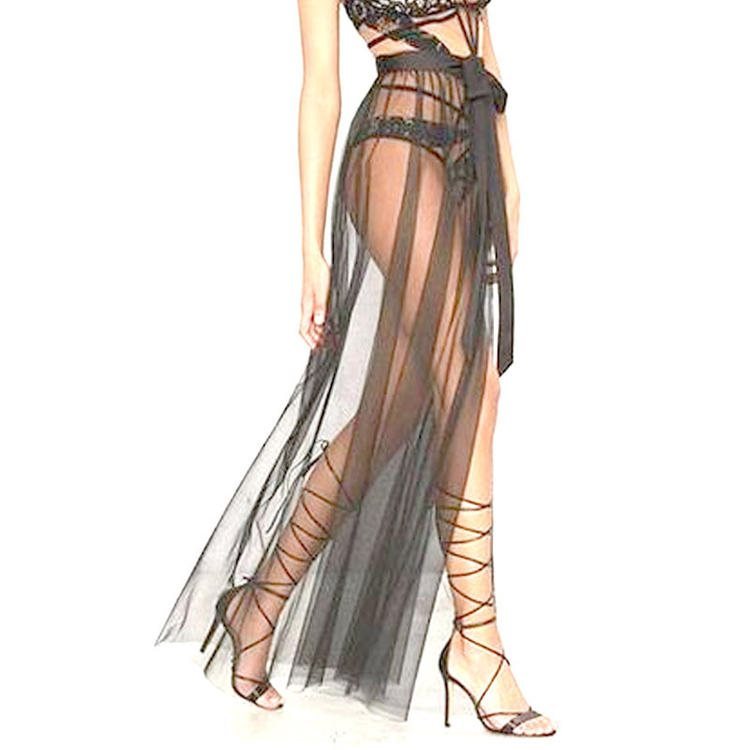 Beach Vacation Net Yarn Skirt Trailing Detachable Wedding Dress