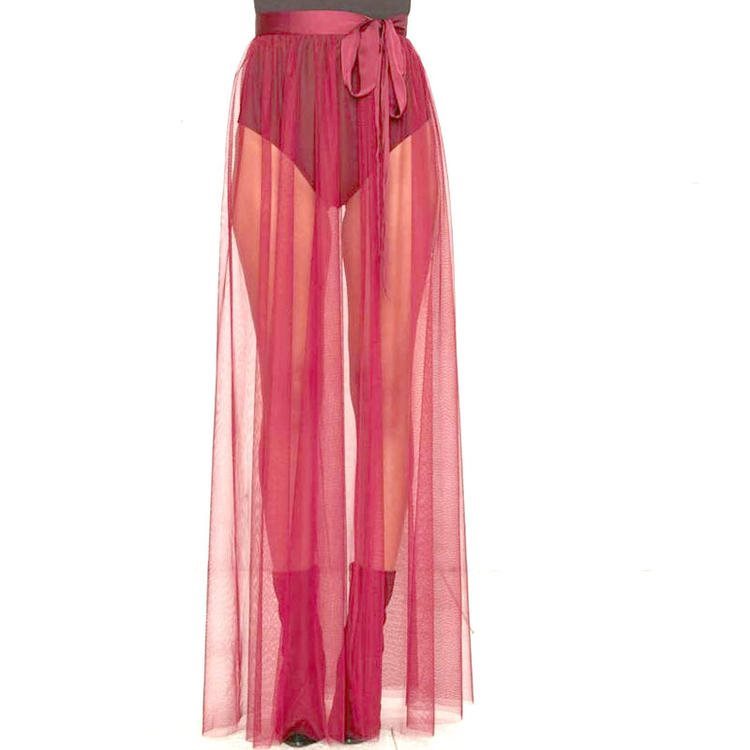 Beach Vacation Net Yarn Skirt Trailing Detachable Wedding Dress