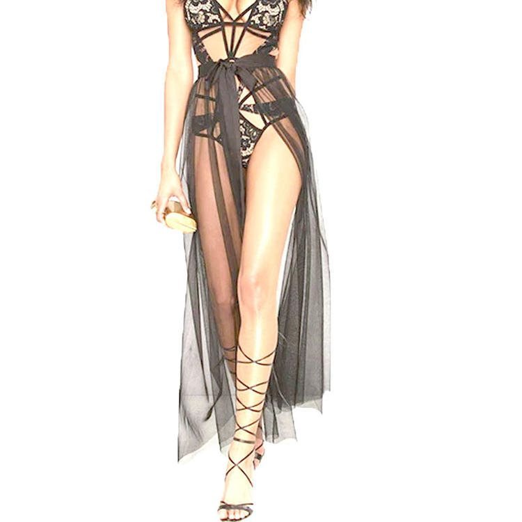 Beach Vacation Net Yarn Skirt Trailing Detachable Wedding Dress