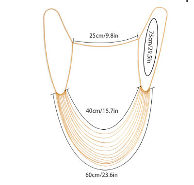 Simple Fashion Multi-layer Body Chains