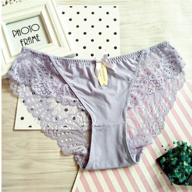 Low-waist ice silk panties