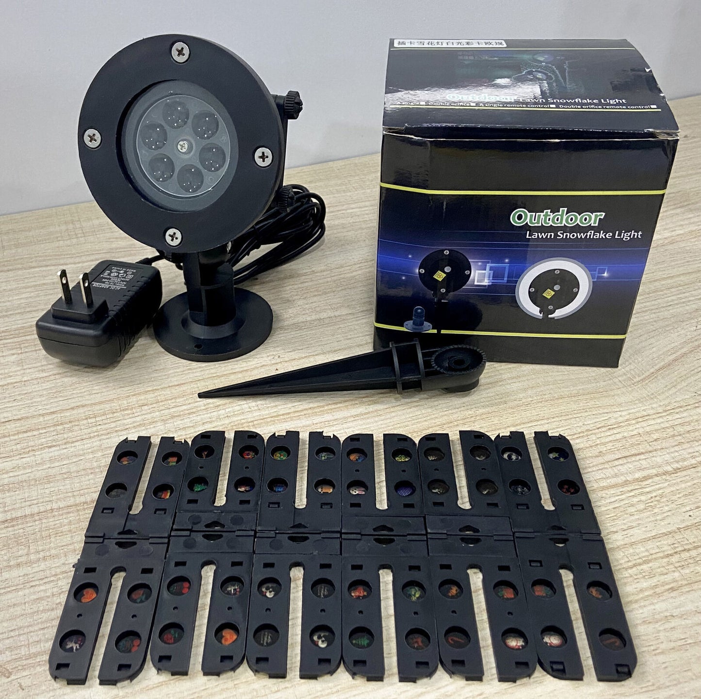 48 Pattern Christmas Projector Laser Light Snow LED Lamp Landscape Garden XMAS