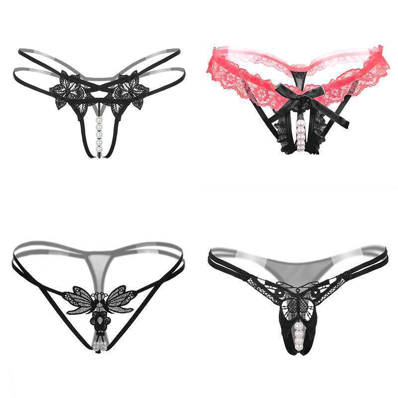 4-pack Thong Women's One Line File Full Transparent