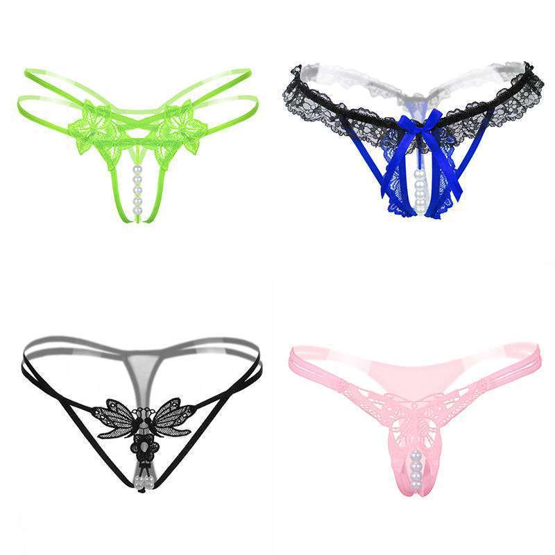 4-pack Thong Women's One Line File Full Transparent