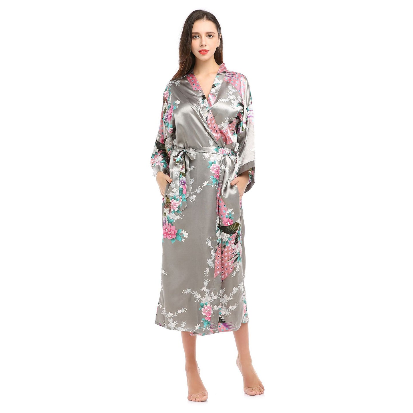 Ladies silk pajamas simulation silk pajamas