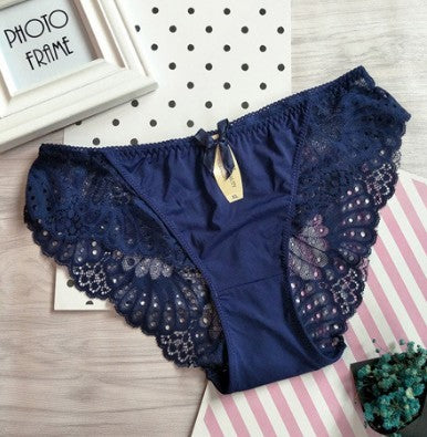 Low-waist ice silk panties