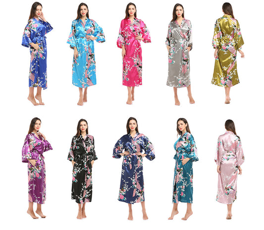 Ladies silk pajamas simulation silk pajamas