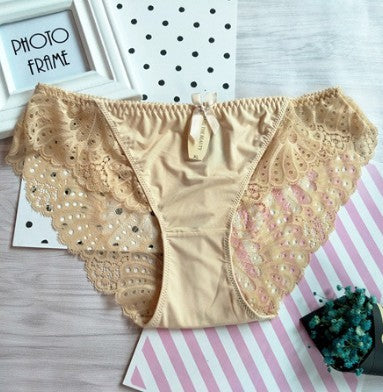 Low-waist ice silk panties