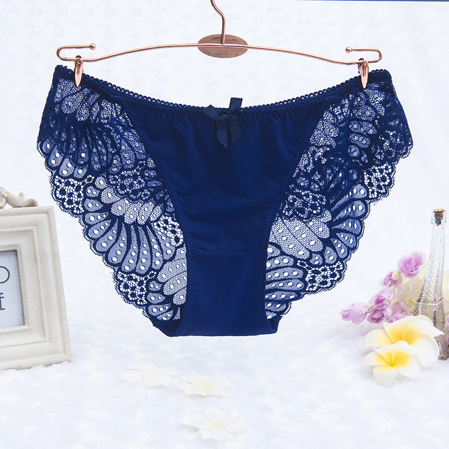 Low-waist ice silk panties