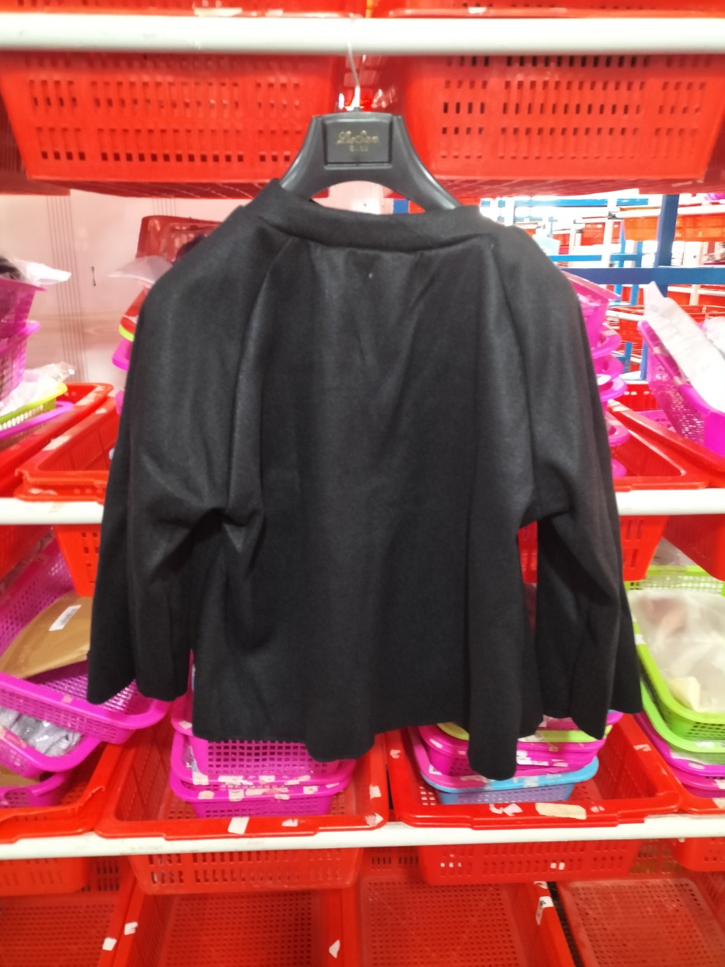 Women's Batwing Sleeve Cardigan Autumn And Winter Loose Short Cashmere Long Sleeve Coat