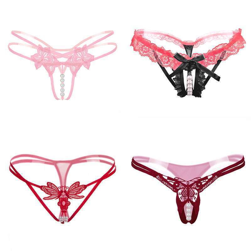 4-pack Thong Women's One Line File Full Transparent