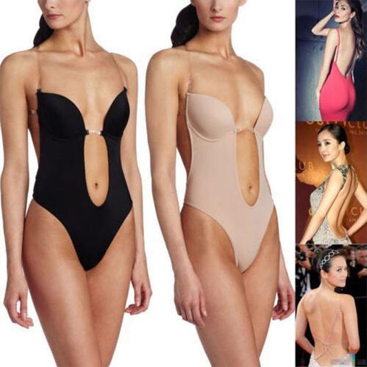 Summer Evenning Dress Body Shaper Backless Bra