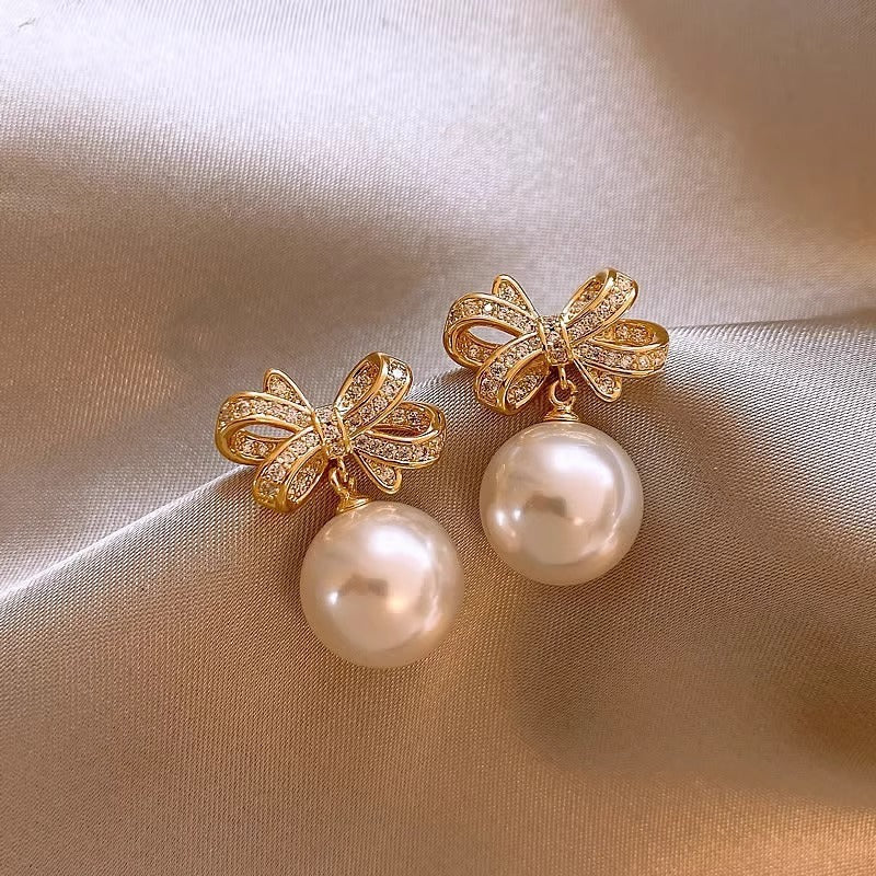 Fashionable All-match Temperament Irregular Pearl Earrings
