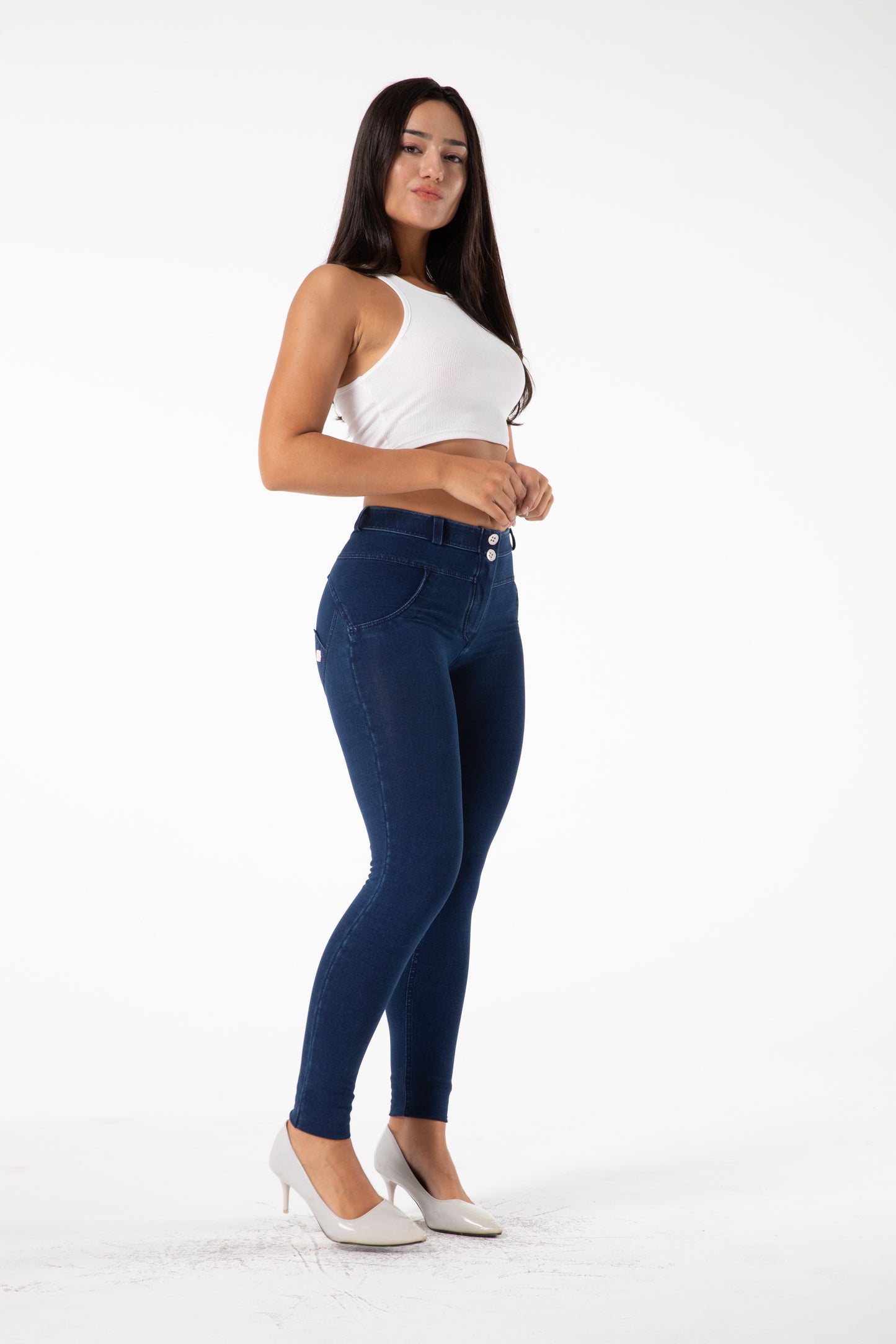 Shascullfites Melody Bum Lift Jeggings Push Up Pants Four Ways Stretchable Super Skinny Leggings