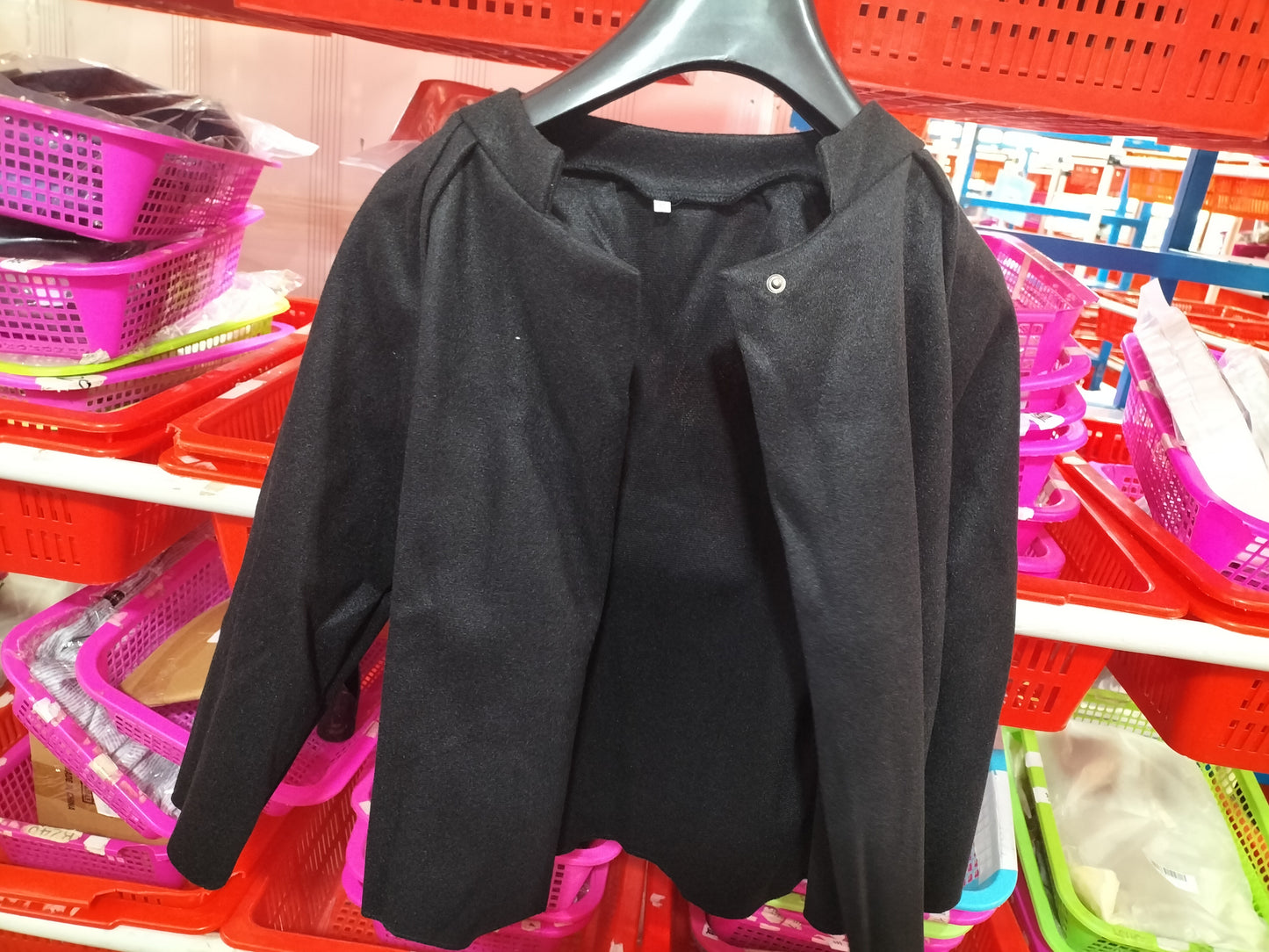 Women's Batwing Sleeve Cardigan Autumn And Winter Loose Short Cashmere Long Sleeve Coat