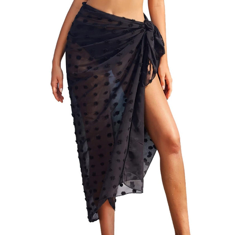 Women's Sarong Swimsuit Blouse Chiffon Long Bikini