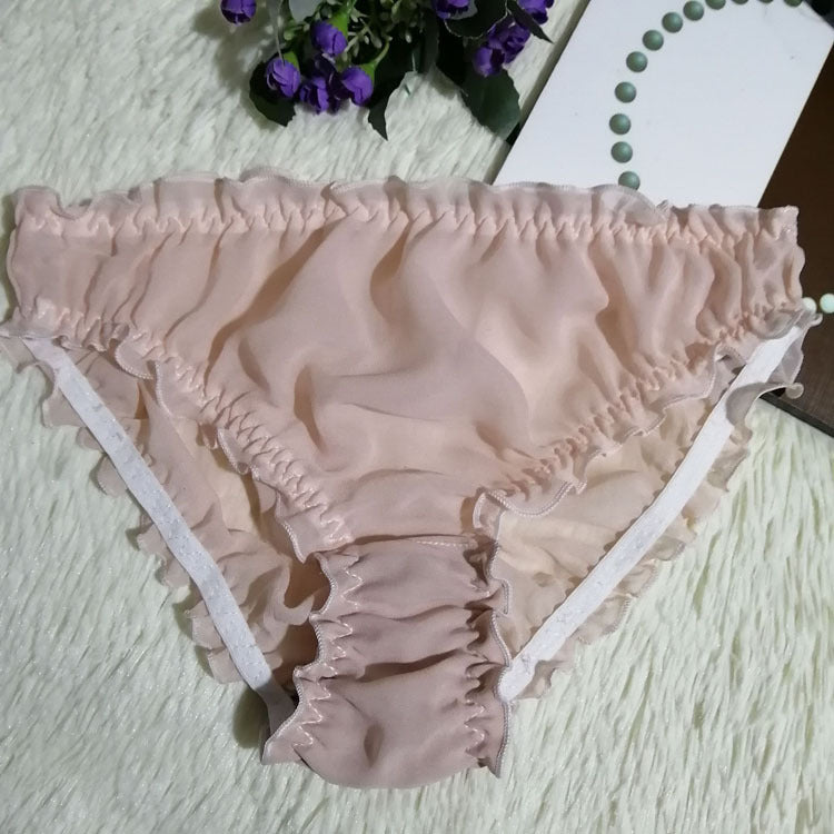 Panties Sexy Translucent Silk Ladies Triangle