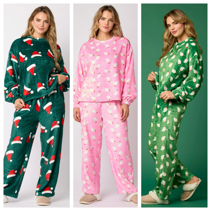 2025 Casual Flannel Pajama Sets For Women 2 Piece Long Sleeve Matching Lounge Shirts Sets