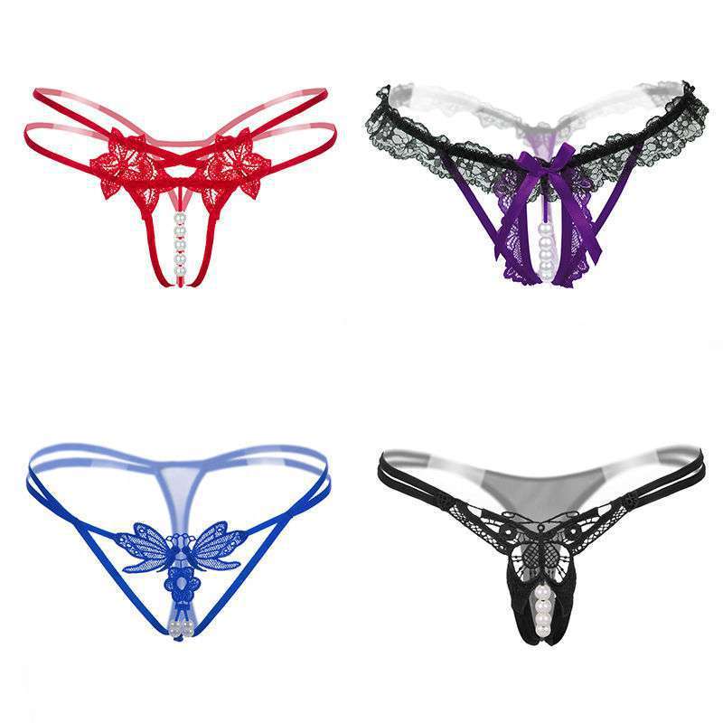 4-pack Thong Women's One Line File Full Transparent