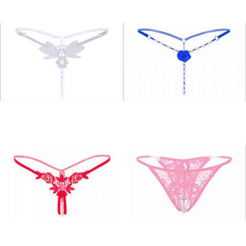 4-pack Thong Women's One Line File Full Transparent