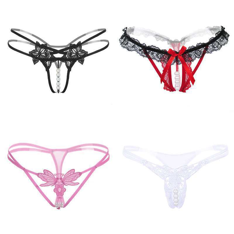 4-pack Thong Women's One Line File Full Transparent
