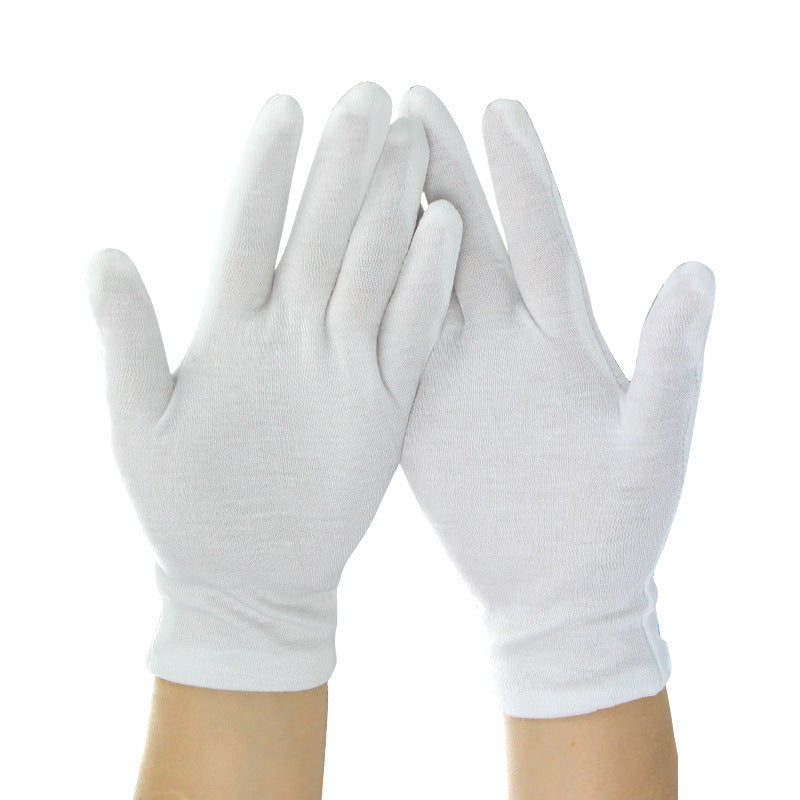 Thin White High Quality Men's Cotton Gloves