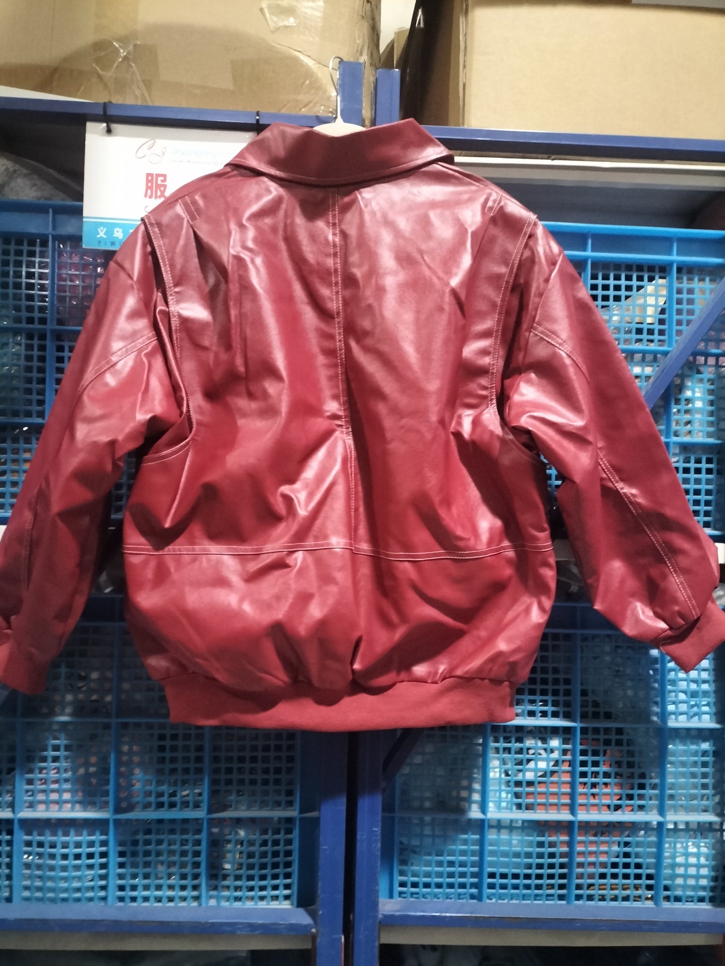 Loose Fashion Lapel Zip-up Jacket Cool Long Sleeve Zipper Closure Moto Biker Leather Jacket Womens Clothing