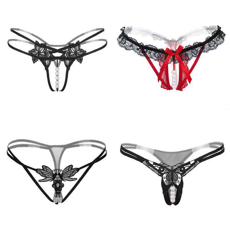 4-pack Thong Women's One Line File Full Transparent