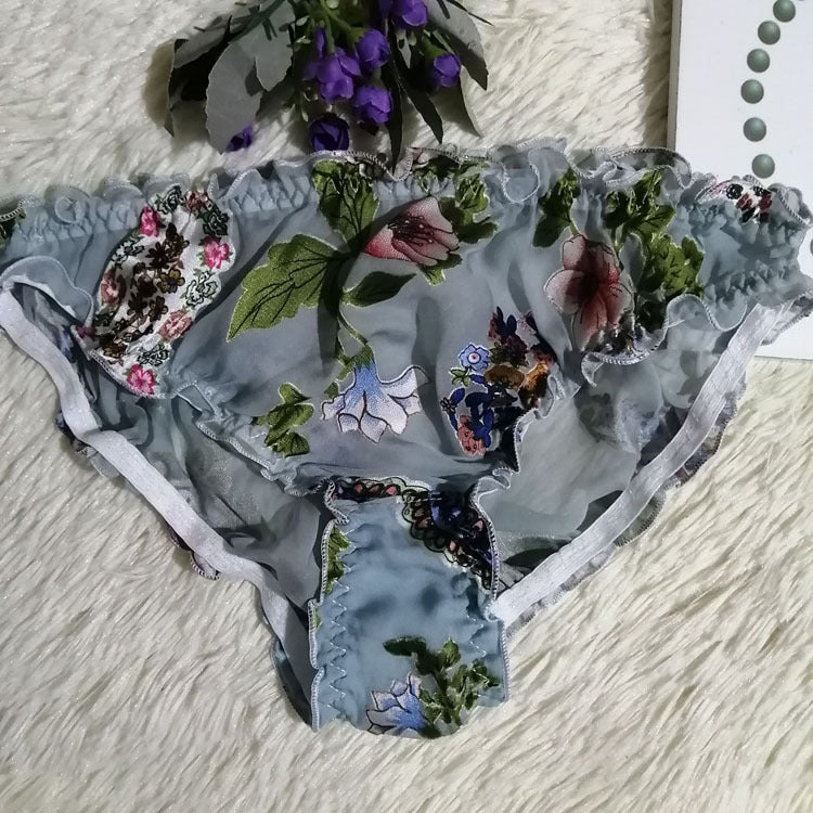 Panties Sexy Translucent Silk Ladies Triangle