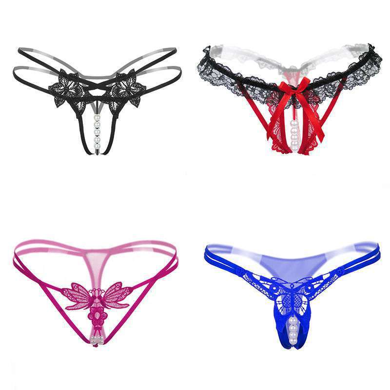 4-pack Thong Women's One Line File Full Transparent