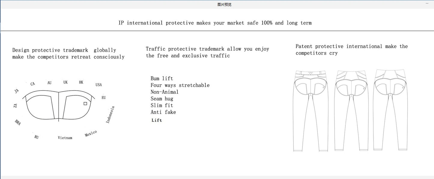 Shascullfites Melody Bum Lift Jeggings Push Up Pants Four Ways Stretchable Super Skinny Leggings