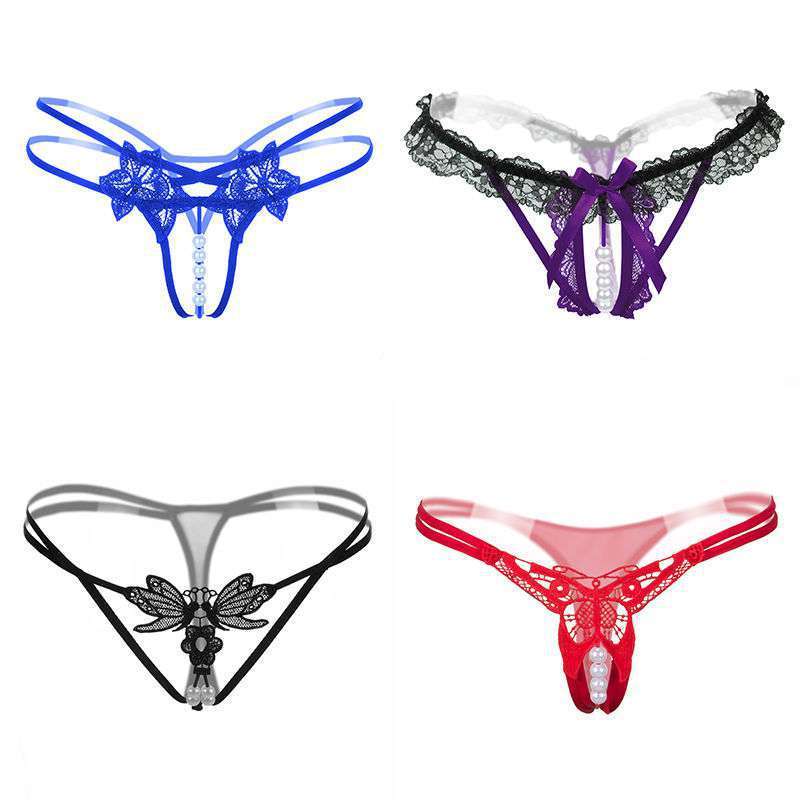 4-pack Thong Women's One Line File Full Transparent