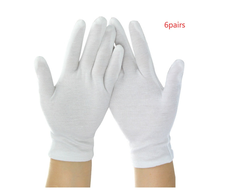 Thin White High Quality Men's Cotton Gloves