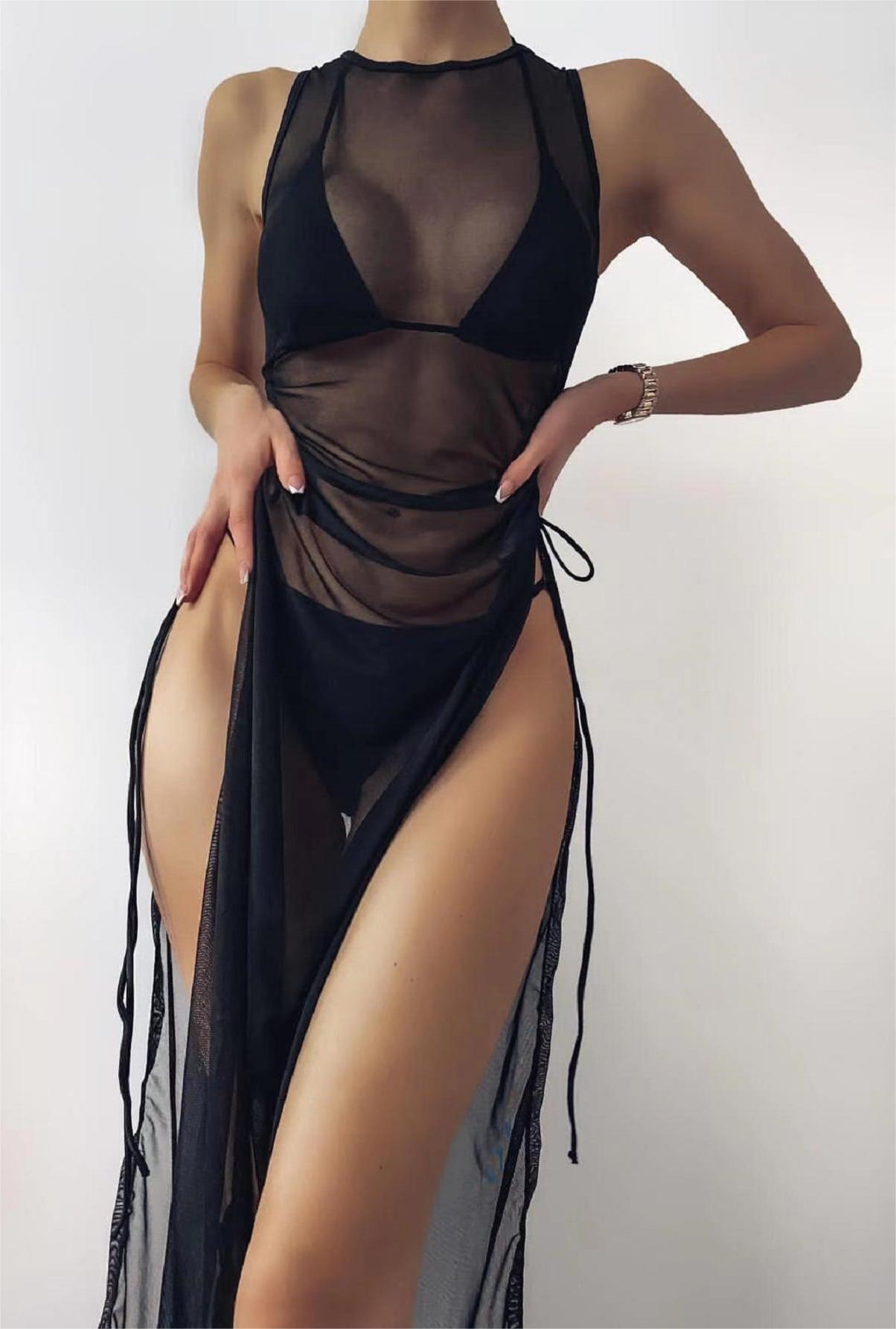 Sun Protective Blouse Bikini Beach Skirt Three Piece Swimsuit